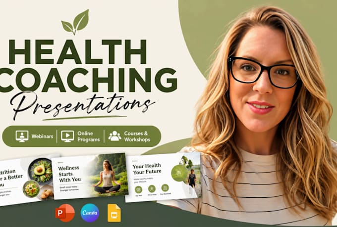 create health coaching webinar presentations and online program slides